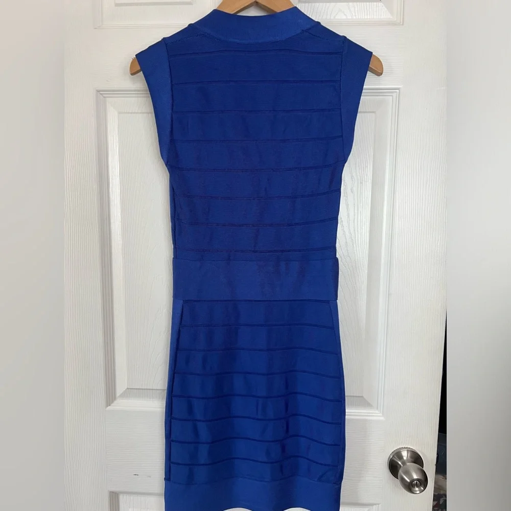 French connection blue bandage dress - Picture 6 of 7